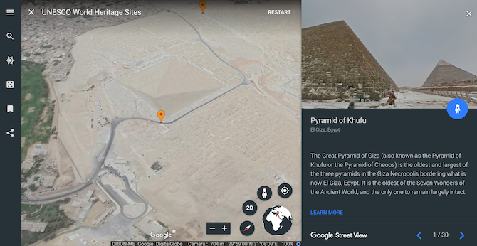 13 спиращи дъха виртуални обиколки на Google Earth Вие трябва да изследвате сайтове за световно наследство google earth