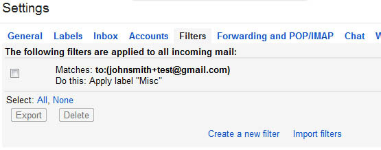псевдоним на Gmail