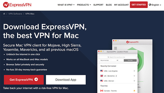 Изтеглете Express VPN за Mac