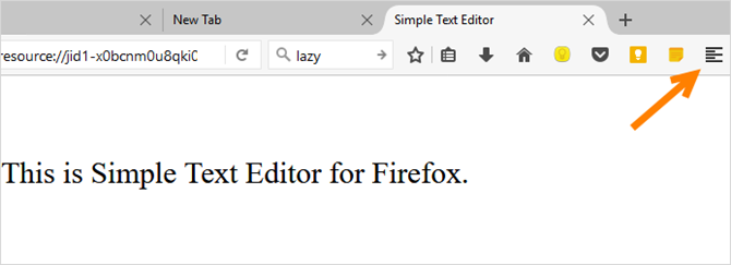 firefox прост текстов редактор