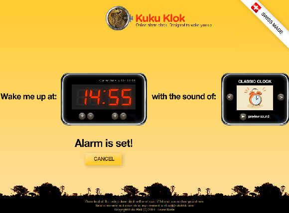 kukuklok - онлайн таймер за аларма