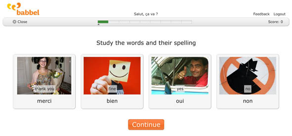 Babbel: Интерактивно средство за урок за начинаещи лингвисти basic1