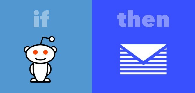 Reddit за изпращане на имейл IFTTT рецепта