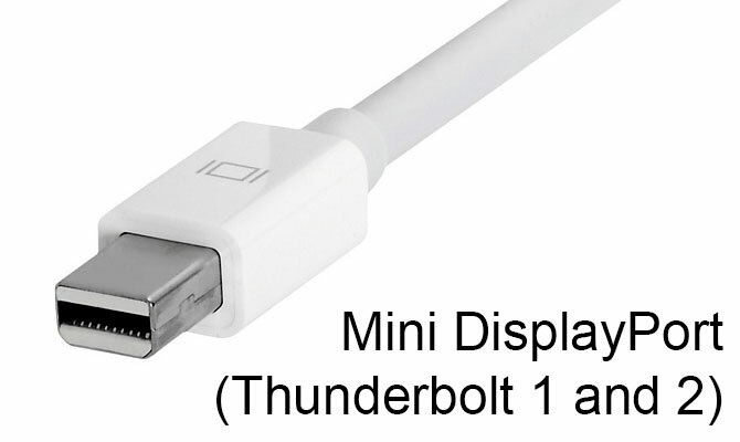 Мини DisplayPort и Thunderbolt 1/2 конектор