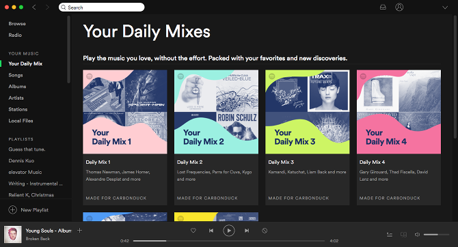 Как да се предотврати Spotify от разхищаване на дисково пространство преглед на интерфейса на spotify