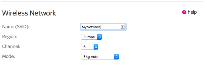 Настройки на безжичния рутер Мрежов режим на SSID канал