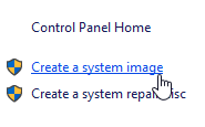 Резервно копие и възстановяване на Windows 10 Създайте системно изображение