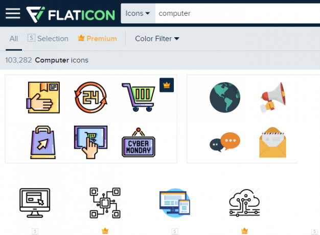 Компютърни икони FlatIcon