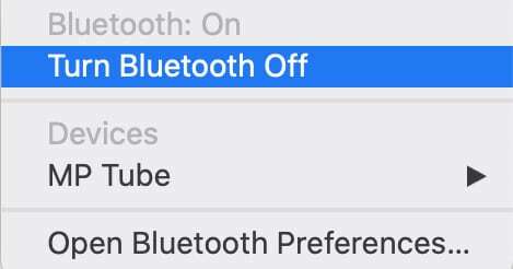 Изключване на Bluetooth на macOS