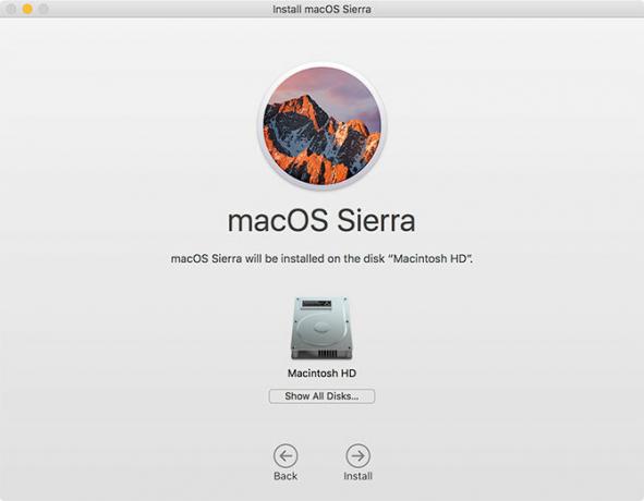 Подкана за инсталиране на MacOS Sierra