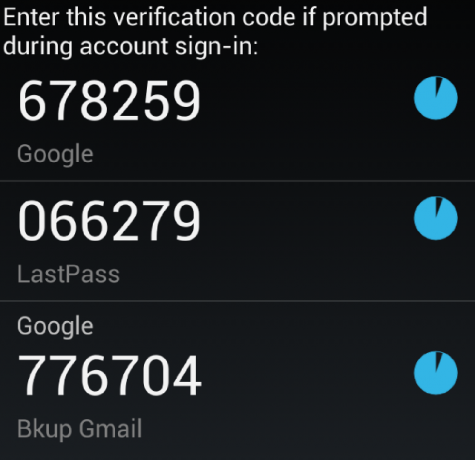 Google Authenticator-