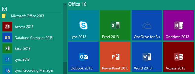 Office 16 с Suffix 2013