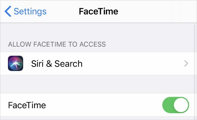 Настройки за FaceTime на iPhone