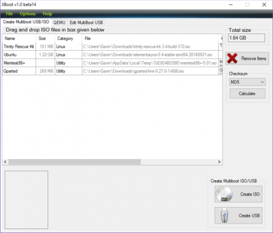 Как да създадете Bootable Multiboot USB за Windows и Linux XBOOT USB страница за създаване w ISOs