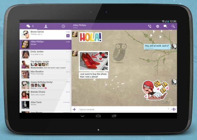 Viber-4-Android-таблетки-Чат-Стикери