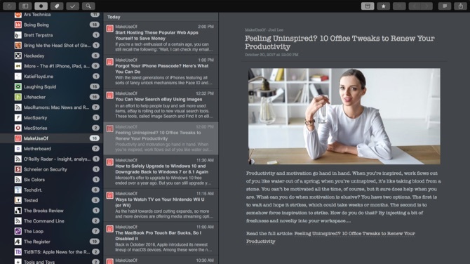 най-добрите приложения feedly mac readkit