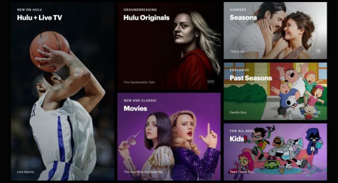Разнообразие от съдържание от Hulu