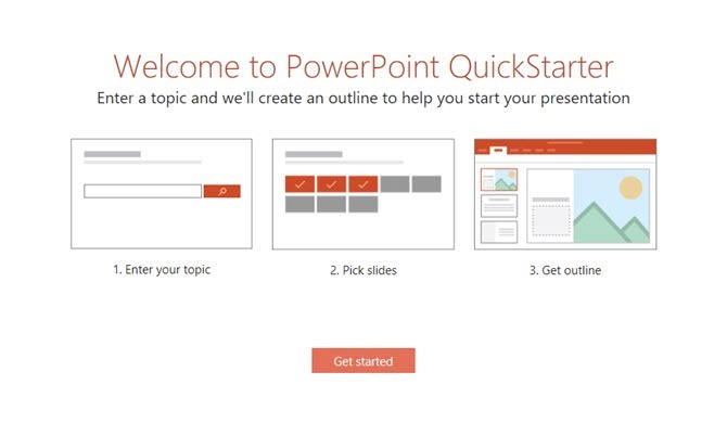 PowerPoint QuickStarter моментално очертава всяка нова презентация и ви стартира от правилните стъпки на PowerPoint Quickstarter
