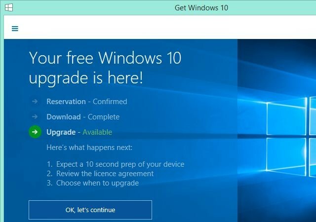 Готов за надграждане на Windows 10