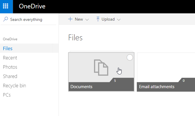 onedrive документи изберете