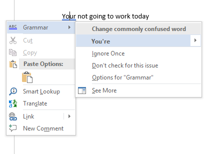 Как да изпишете правопис и граматика в Microsoft Word ms печатни граматики