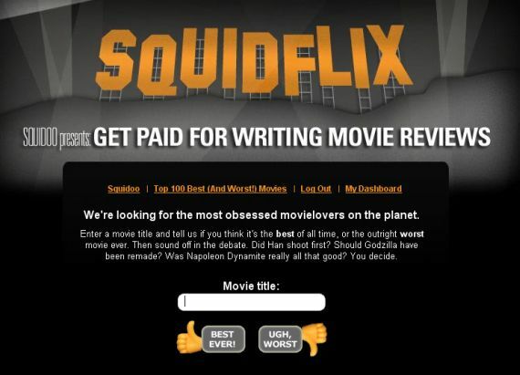 Как да напишете преглед на филм онлайн и да печелите пари, като правите squidflix