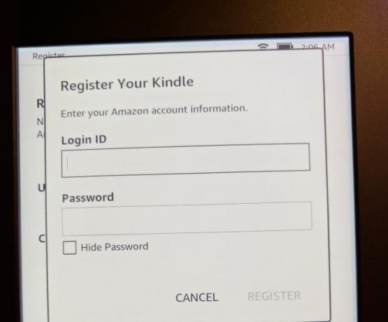 Как да настроите и използвате вашия Kindle Paperwhite 04 Регистрирайте Paperwhite