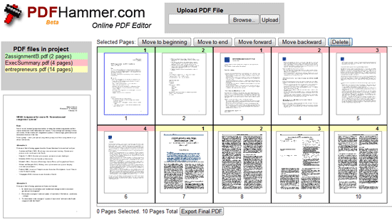 PDF Hammer - Обединяване и редактиране на PDF файлове онлайн