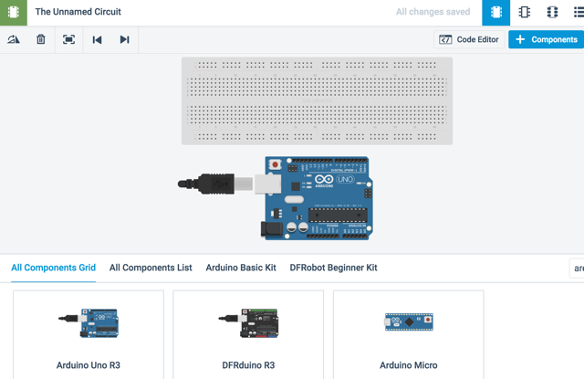 Ардуино-breadboard-123dc