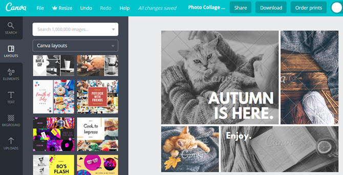 Canva Photo Collage Layouts