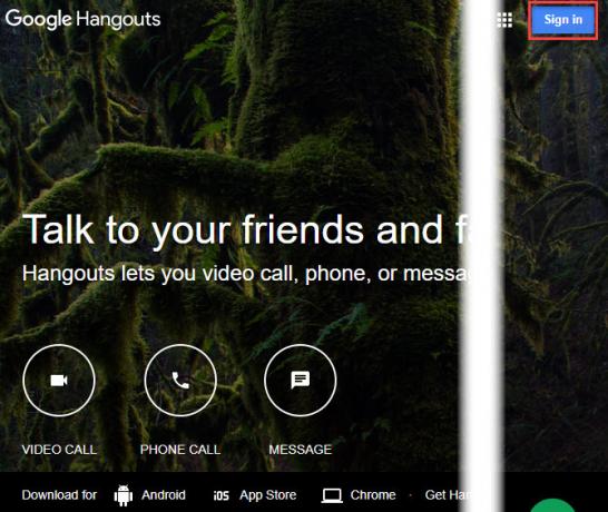 как да използвате google Hangouts - Влезте