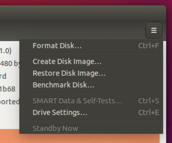 Ubuntu-диск полезност диск-меню