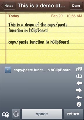 hclipboard - iphone copy paste paste