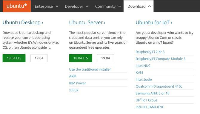 Изтегляне на Ubuntu Server на уебсайта на Ubuntu