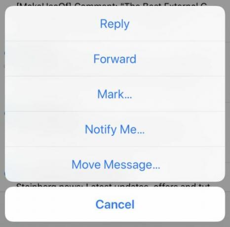 iOS Mail Controls