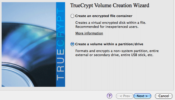 Как да създадете истински скрит дял с TrueCrypt 7 2 в рамките на дяла