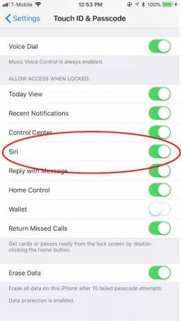 Защитен екран Siri Lock на iPhone