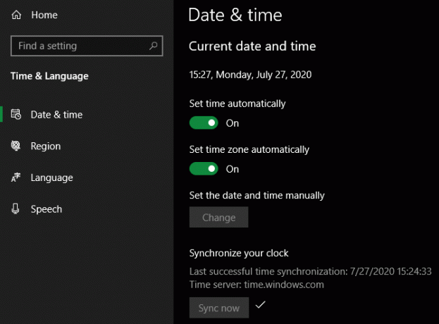 Автоматичен часовник на Windows 10