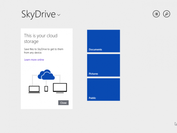 SkyDrive прозорци-8,1-модерна вградена