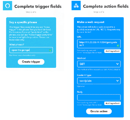 IFTTT Alexa и аплет webhook