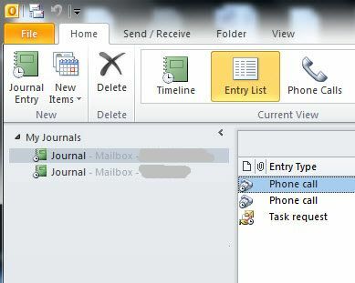 Проследявайте имейли, телефонни обаждания и задачи с журнал Outlook Journal2