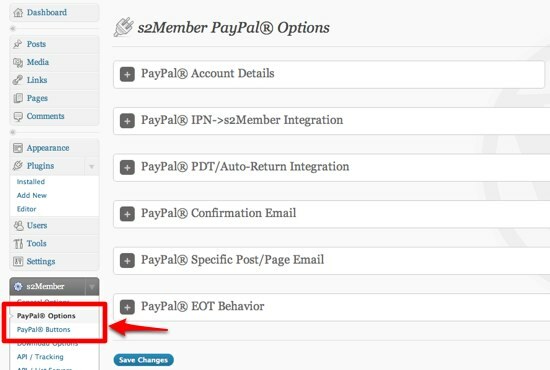 Как да създадете уебсайт само за членство с помощта на WordPress 07 s2Member Опции за PayPal