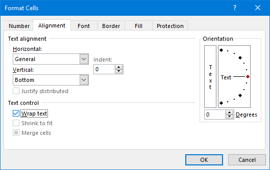 обвиване на текст excel