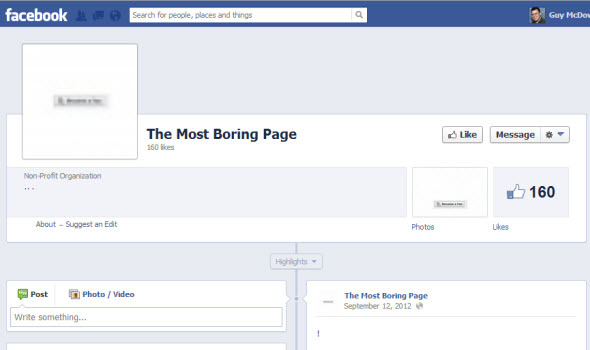 как мога да поправя страницата си във Facebook