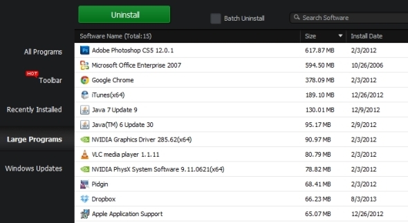 Как да деинсталирате програми на Windows 8 Партида за деинсталиране на IOBit деинсталиране на Windows Portable