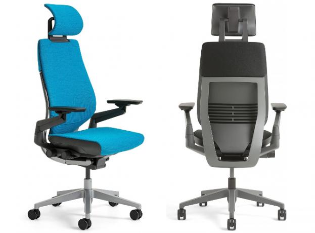 Steelcase Gesture е най-добрият не-мрежов компютър или офис стол и се предлага с облегалка за глава