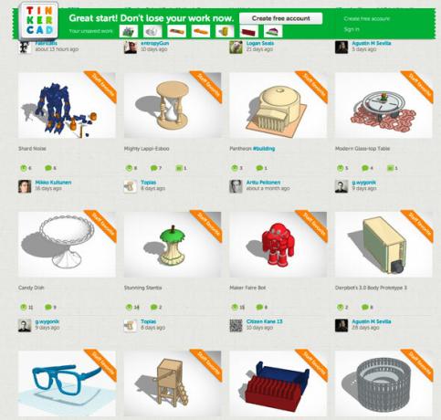 9 приложения за лесно създаване на 3D директория за печат на обекти tinkercad