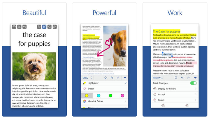 6 нови функции на Microsoft Office на iOS, за да знаете за дума ios 670x380