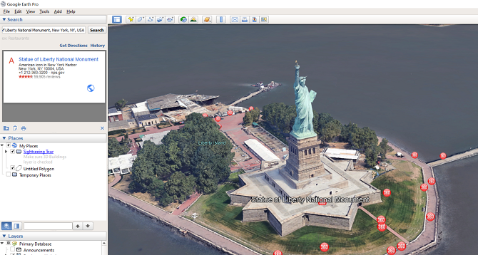 наклонена сграда изглед google Earth pro