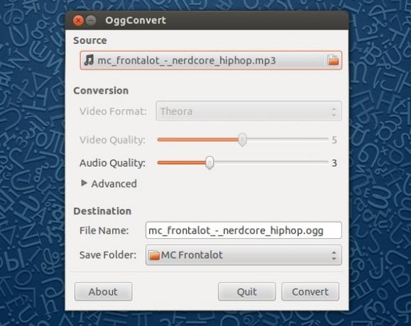 mp3 към ogg